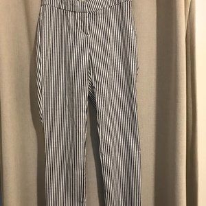 Navy striped pants